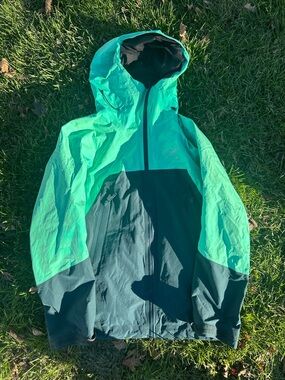Arc'teryx Teal and Dark Green Hooded Jacket